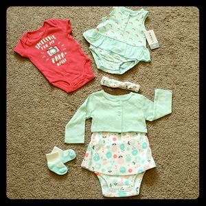 Newborn baby girl set